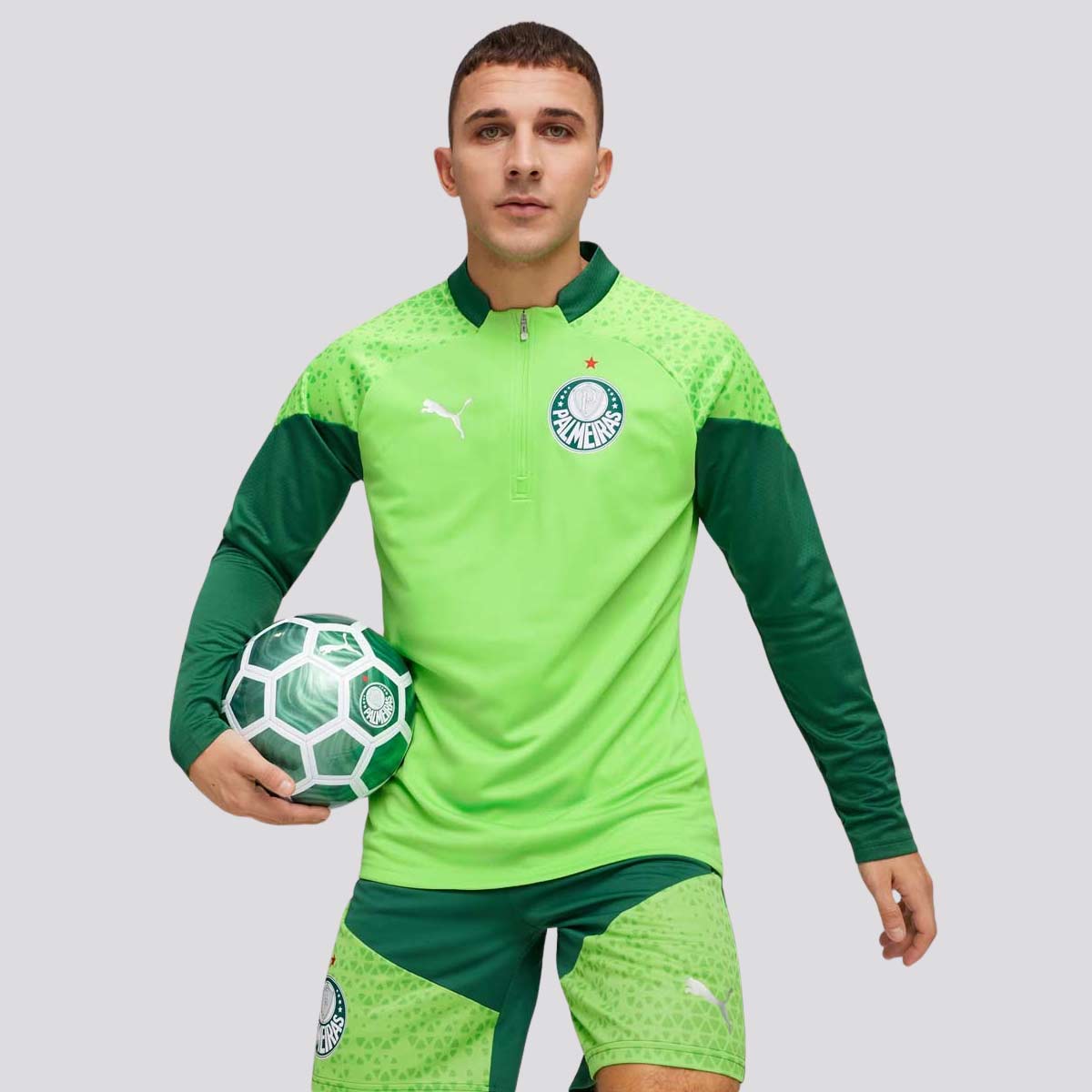Blusão Puma Palmeiras Treino 2024 Verde