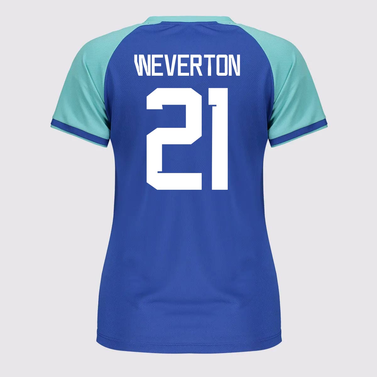 Camisa Palmeiras Goalkeeper II Feminina Verde e Azul 21 Weverton
