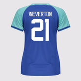 Camisa Palmeiras Goalkeeper II Feminina Verde e Azul 21 Weverton