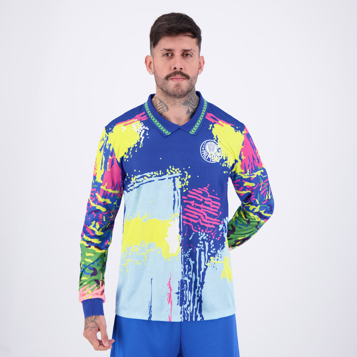 Camisa Palmeiras Goleiro Retrô 1993 Azul