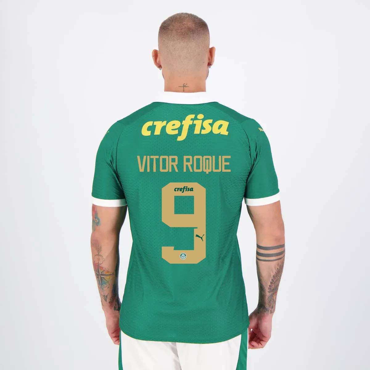 Camisa Puma Palmeiras I 2024 Jogador 9 Vitor Roque