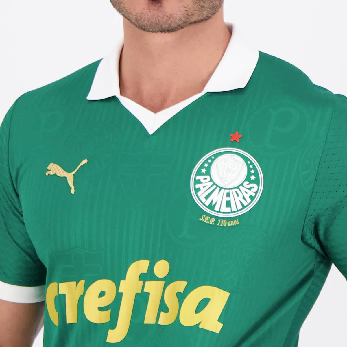Camisa Puma Palmeiras I 2024 Jogador 9 Vitor Roque