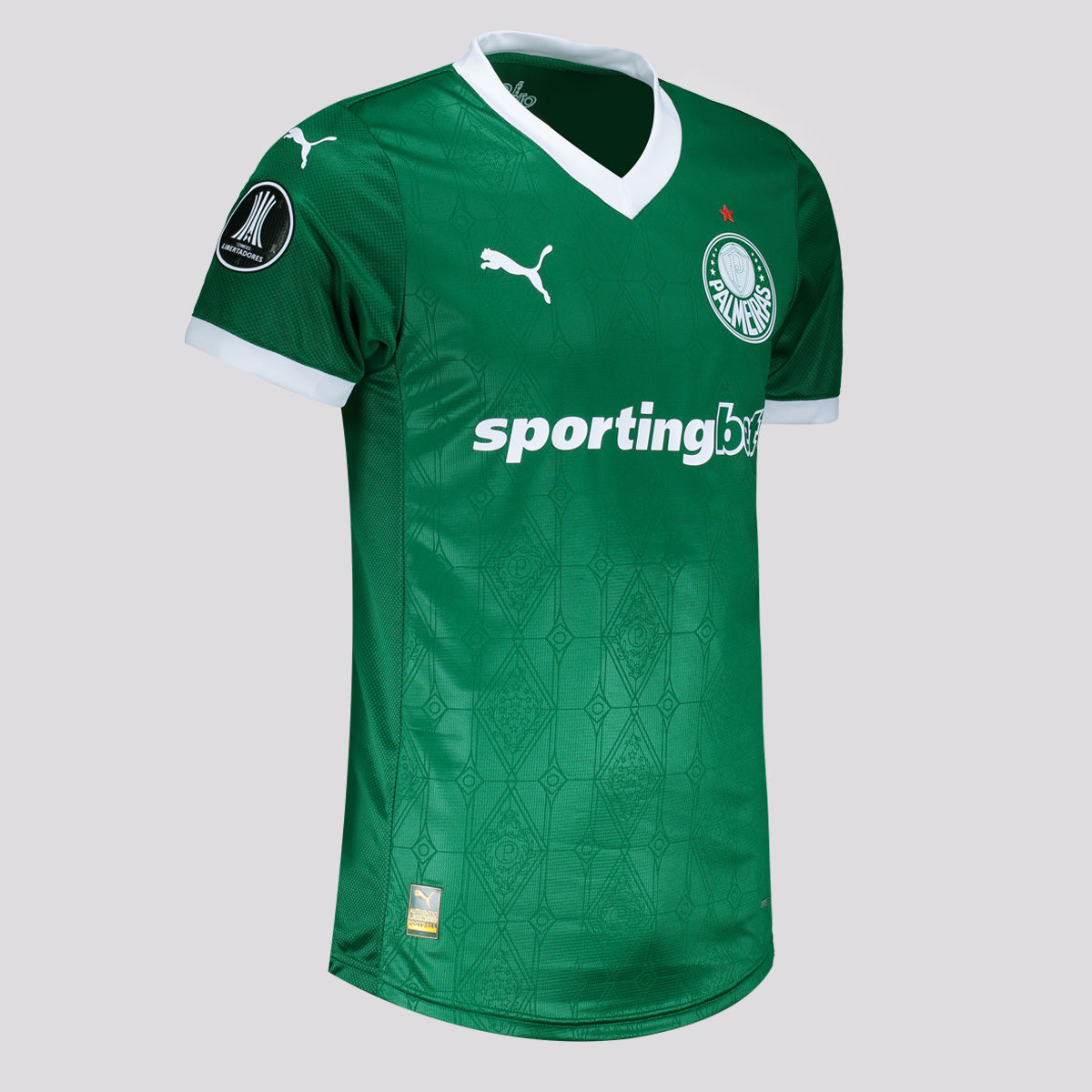 Camisa Puma Palmeiras I 2025 Jogador Patch Libertadores