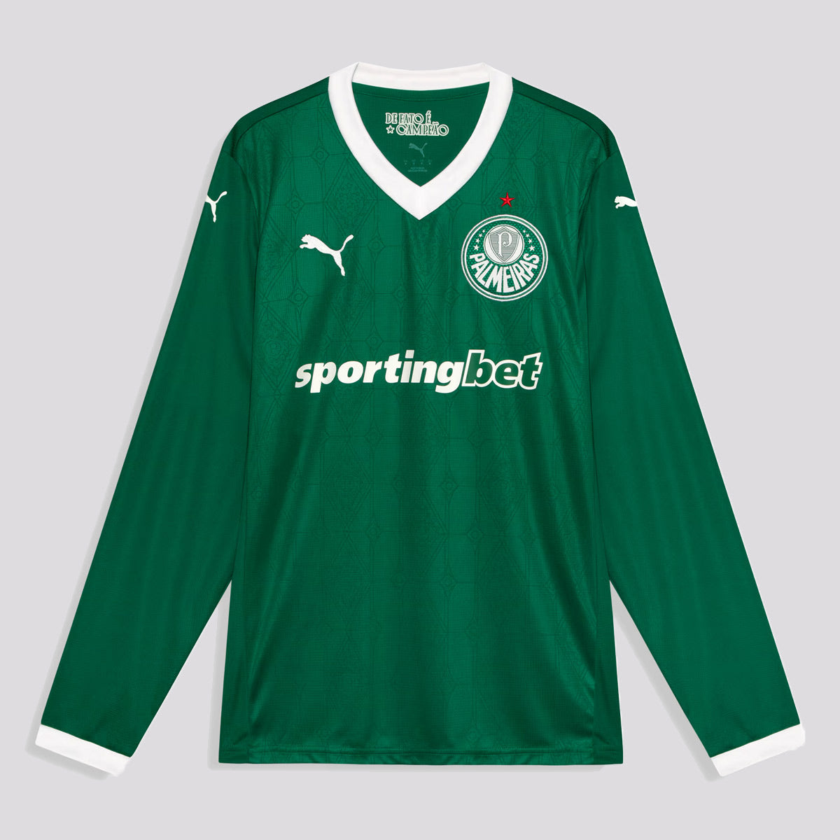 Camisa Puma Palmeiras I 2025 Manga Longa