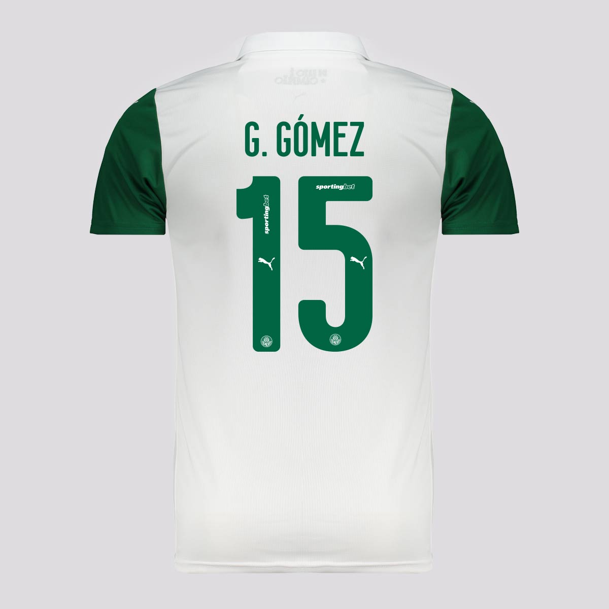 Camisa Puma Palmeiras II 2025 15 G. Gómez