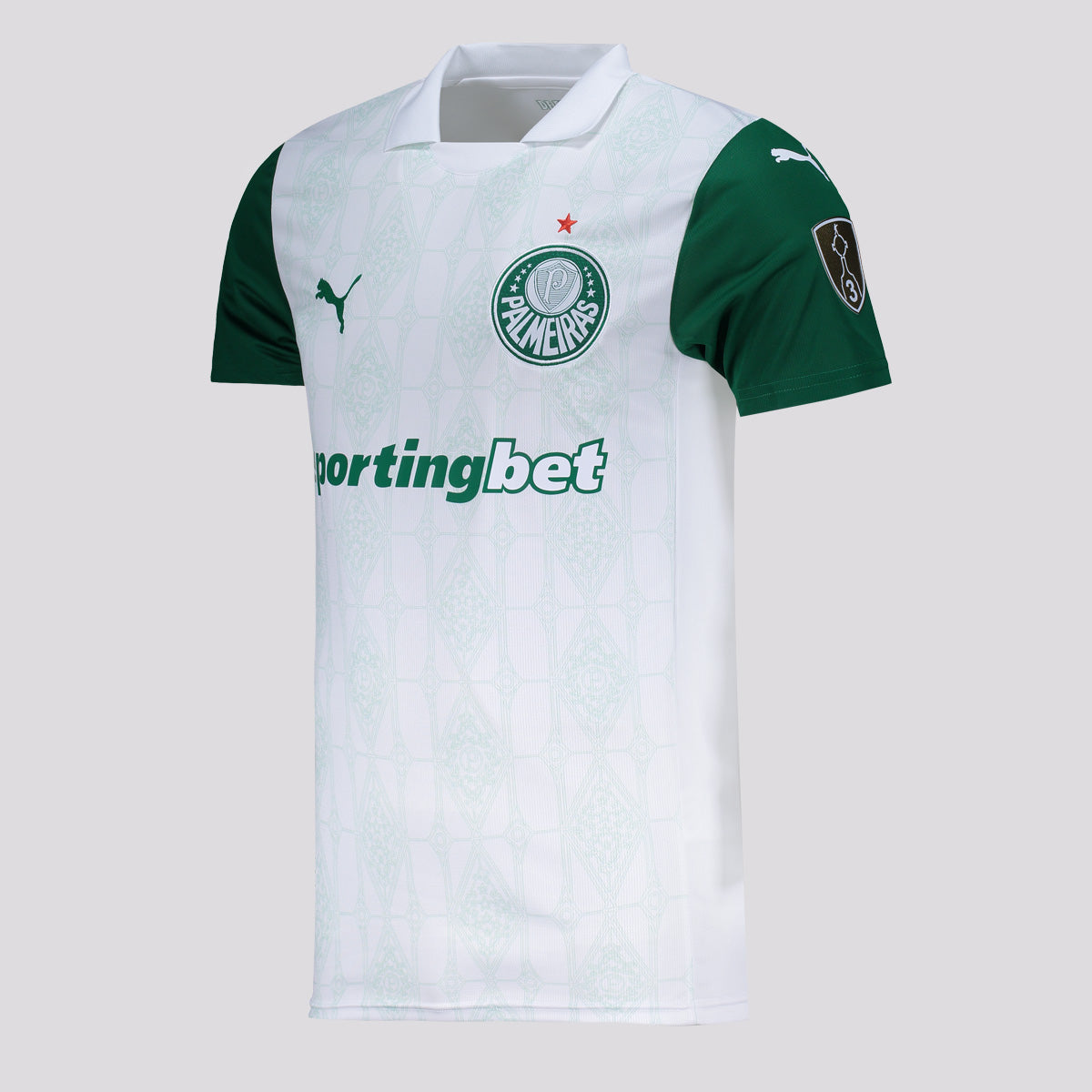 Camisa Puma Palmeiras II 2025 Patch Libertadores
