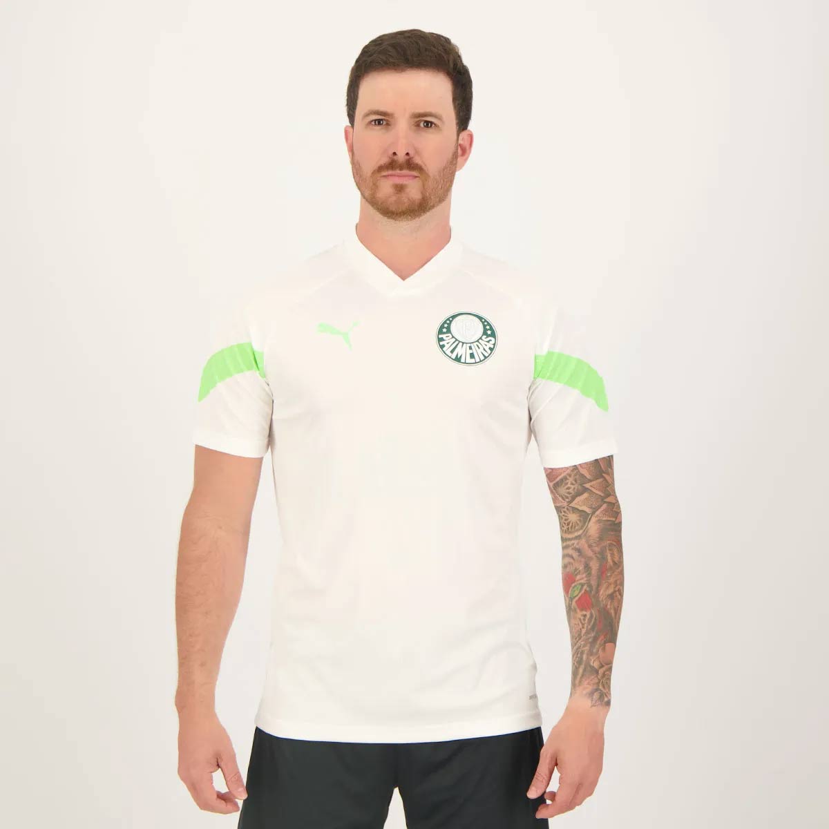 Camisa Puma Palmeiras Treino 2023 Branca 23 R. Veiga