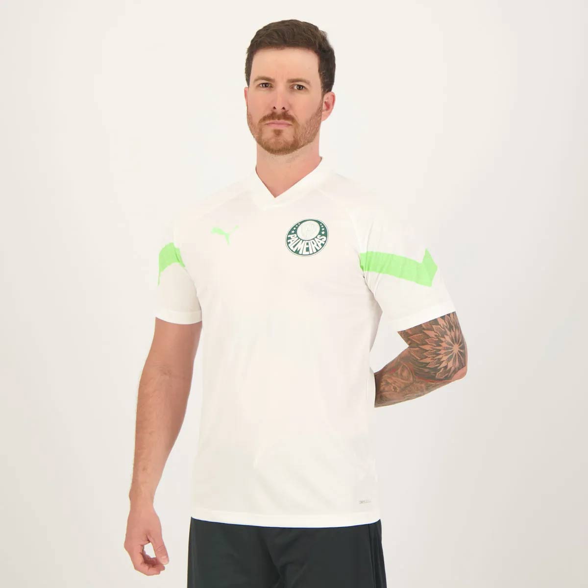 Camisa Puma Palmeiras Treino 2023 Branca 23 R. Veiga