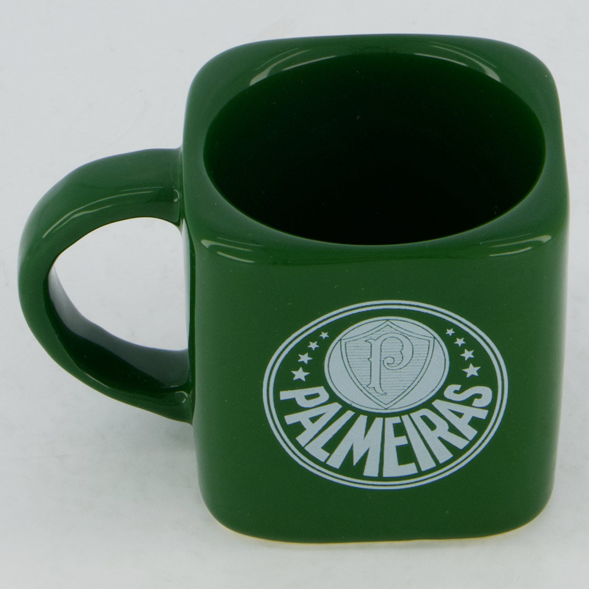 Caneca Porcelana Palmeiras Quadrada