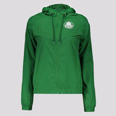 Jaqueta Palmeiras Corta Vento Feminina Verde e Bra