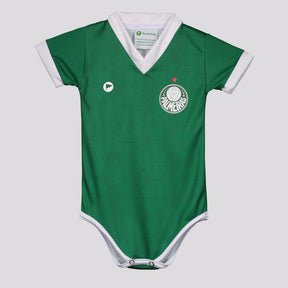 Body Palmeiras Premium Verde e Branco