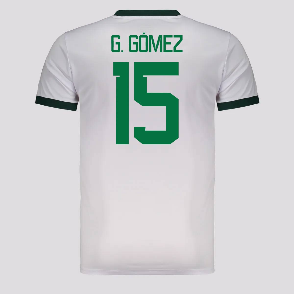 Camisa Palmeiras 1914 III Branca e Verde 15 Gustavo Gómez