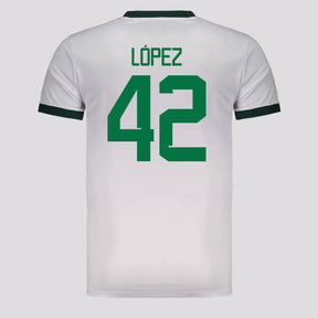 Camisa Palmeiras 1914 III Branca e Verde 42 Flaco López