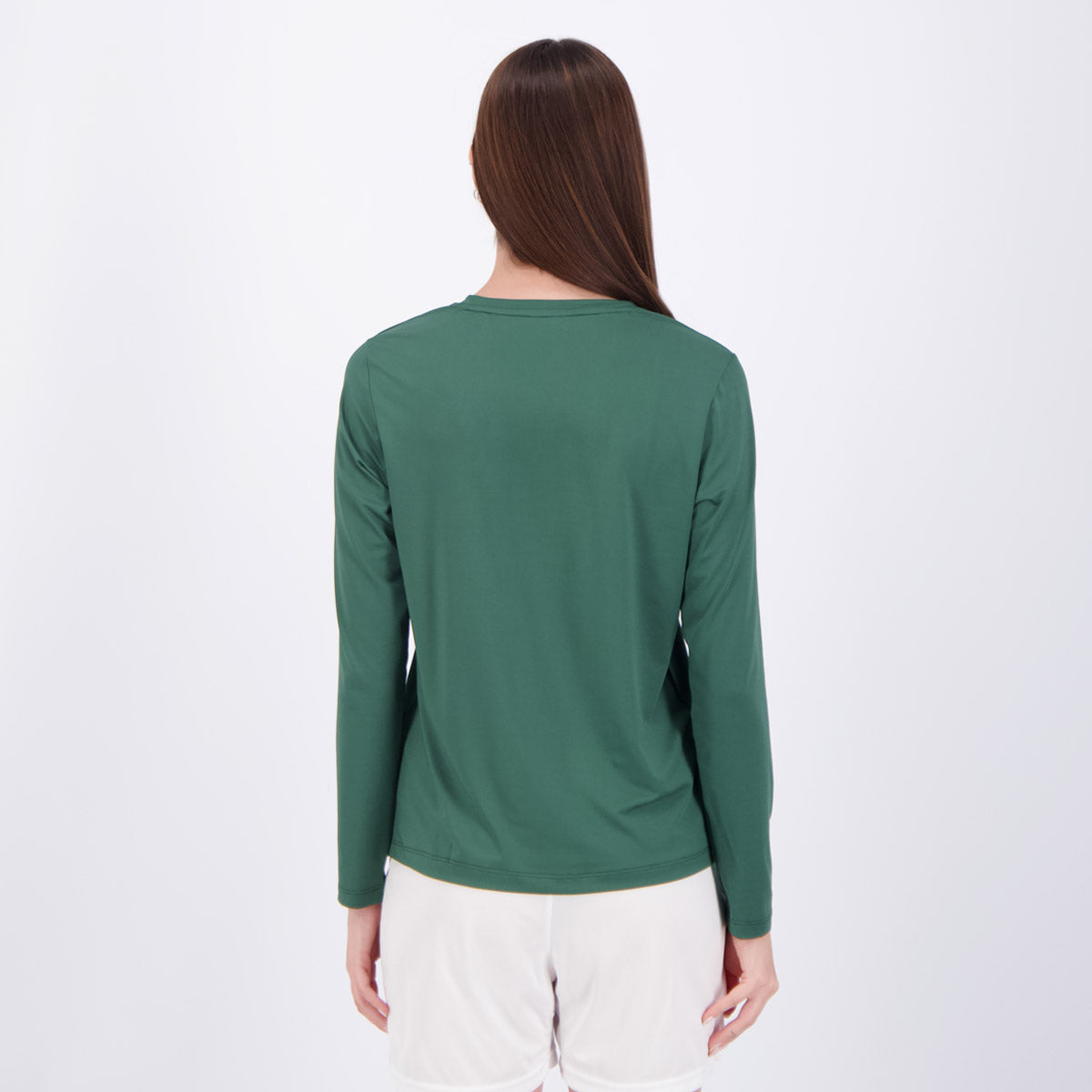 Camisa Palmeiras Brave II UV Manga Longa Feminina Verde