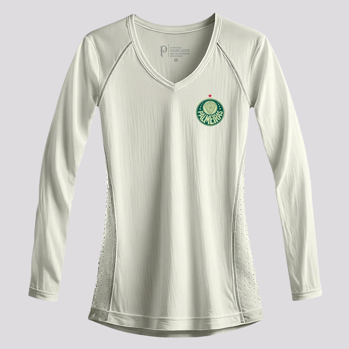 Camisa Palmeiras Contest Manga Longa Feminina Off White
