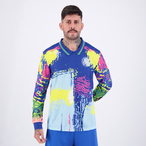 Camisa Palmeiras Goleiro Retrô 1993 Azul