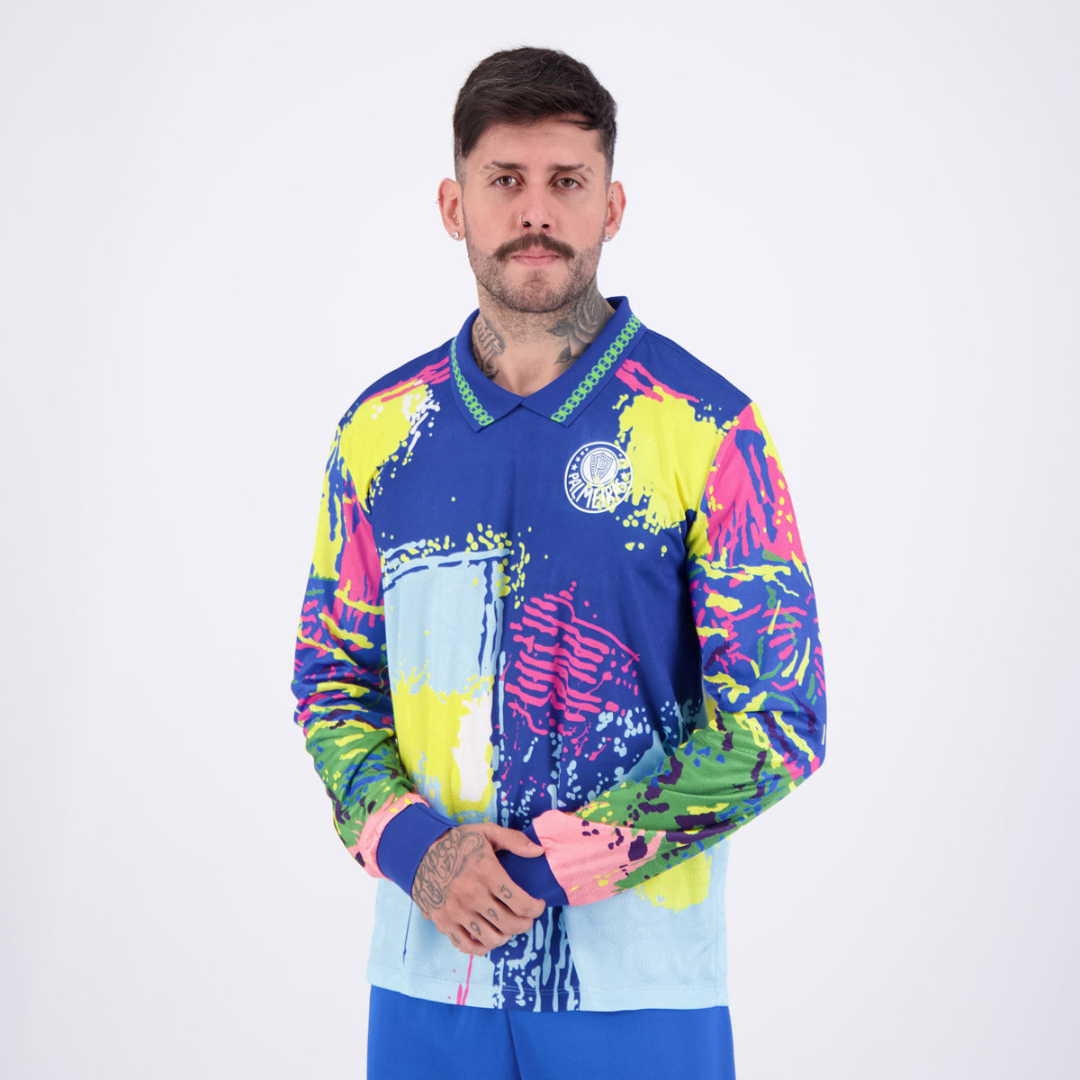 Camisa Palmeiras Goleiro Retrô 1993 Azul