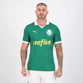Camisa Puma Palmeiras I 2024 Jogador 9 Vitor Roque
