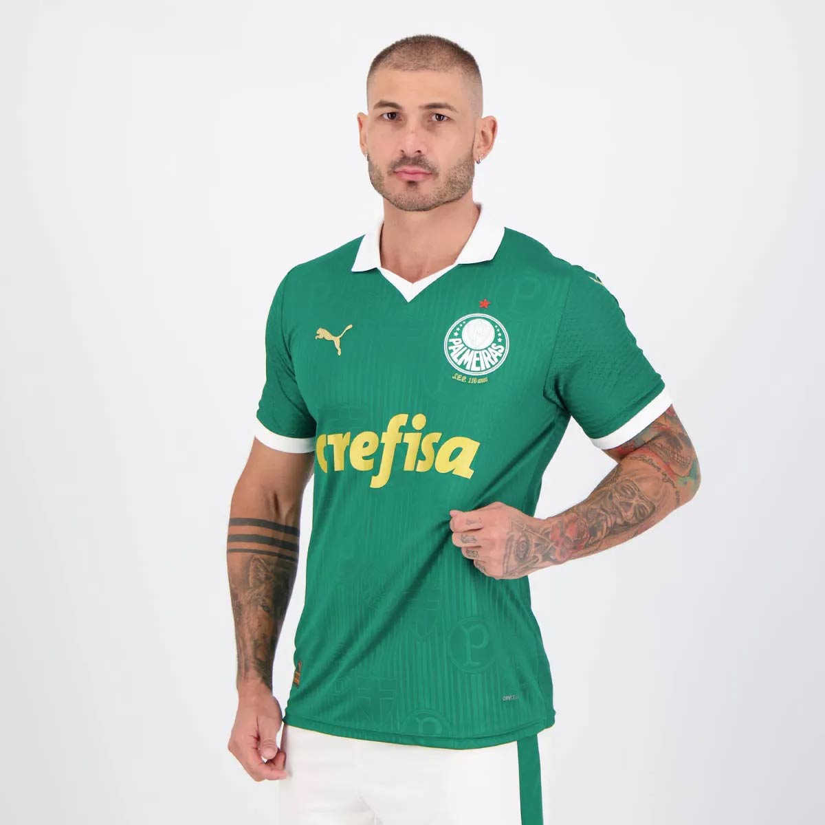 Camisa Puma Palmeiras I 2024 Jogador 9 Vitor Roque