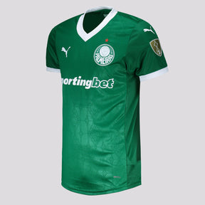 Camisa Puma Palmeiras I 2025 Jogador Patch Libertadores