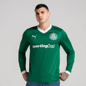 Camisa Puma Palmeiras I 2025 Manga Longa