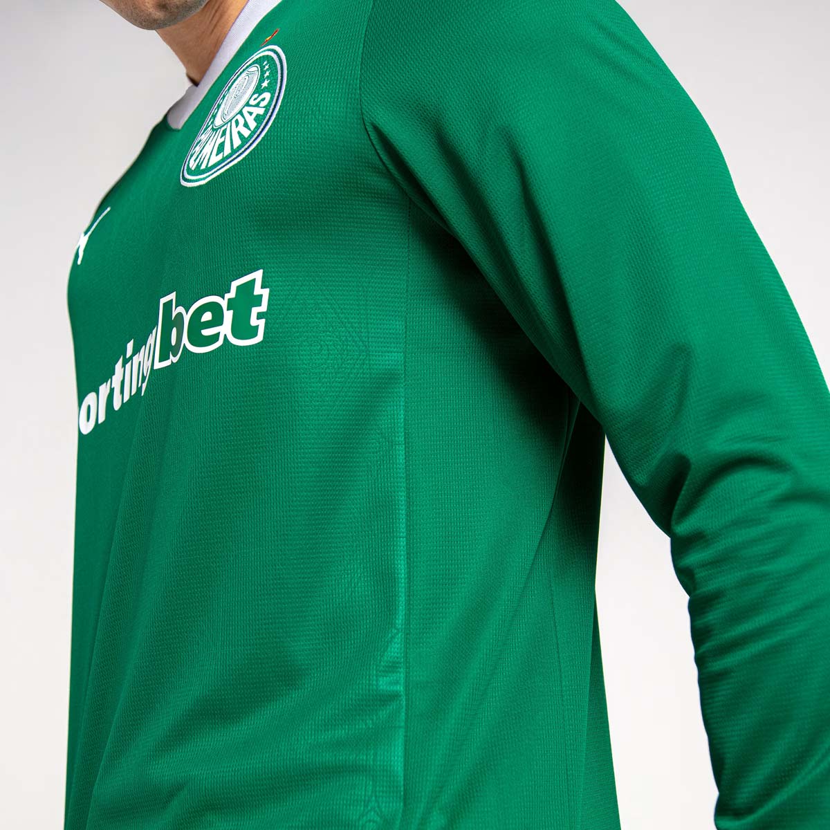 Camisa Puma Palmeiras I 2025 Manga Longa