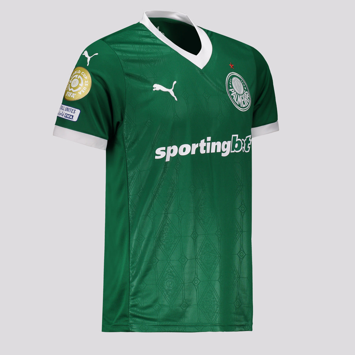 Camisa Puma Palmeiras I 2025 Patch Mundial de Clubes