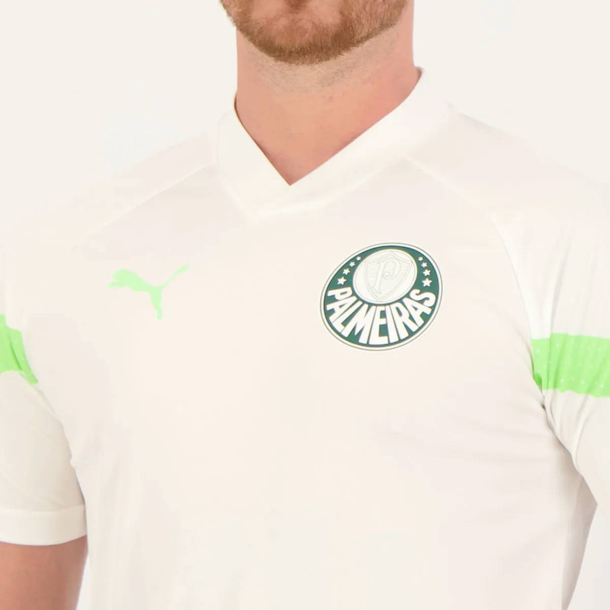 Camisa Puma Palmeiras Treino 2023 Branca 23 R. Veiga