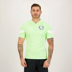 Camisa Puma Palmeiras Treino 2023 Verde Fluorescente 23 R. Veiga