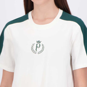 Camiseta Cropped Palmeiras Herança Feminina Branca