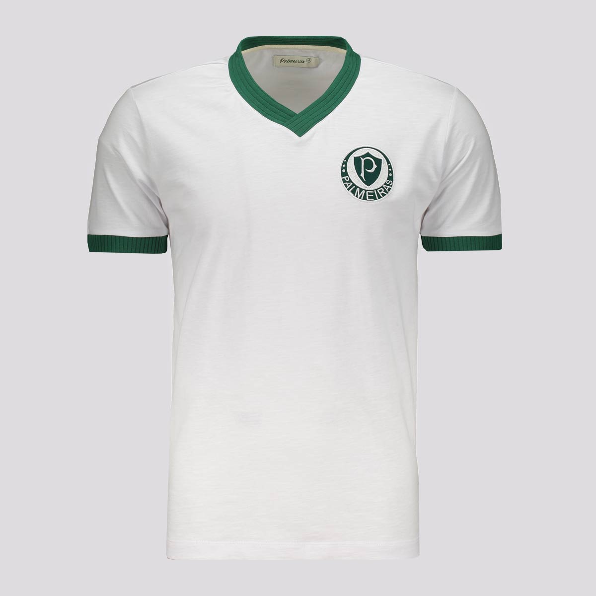 Camiseta Palmeiras Flame Retrô 1959 Branca