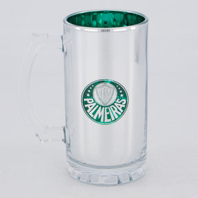 Caneca Chopp Palmeiras Vidro Metálico
