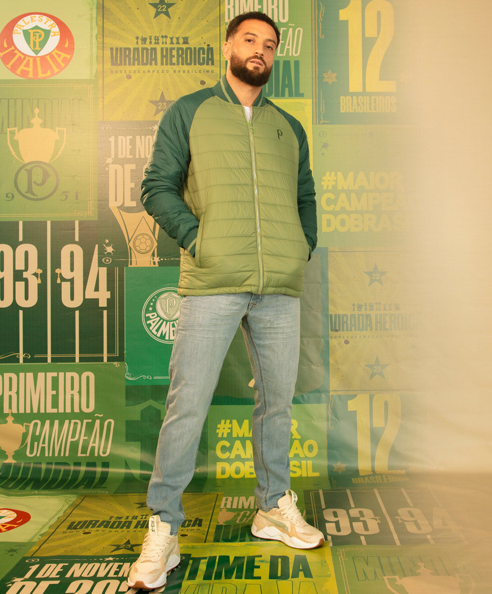Jaqueta Palmeiras Puffer League Verde