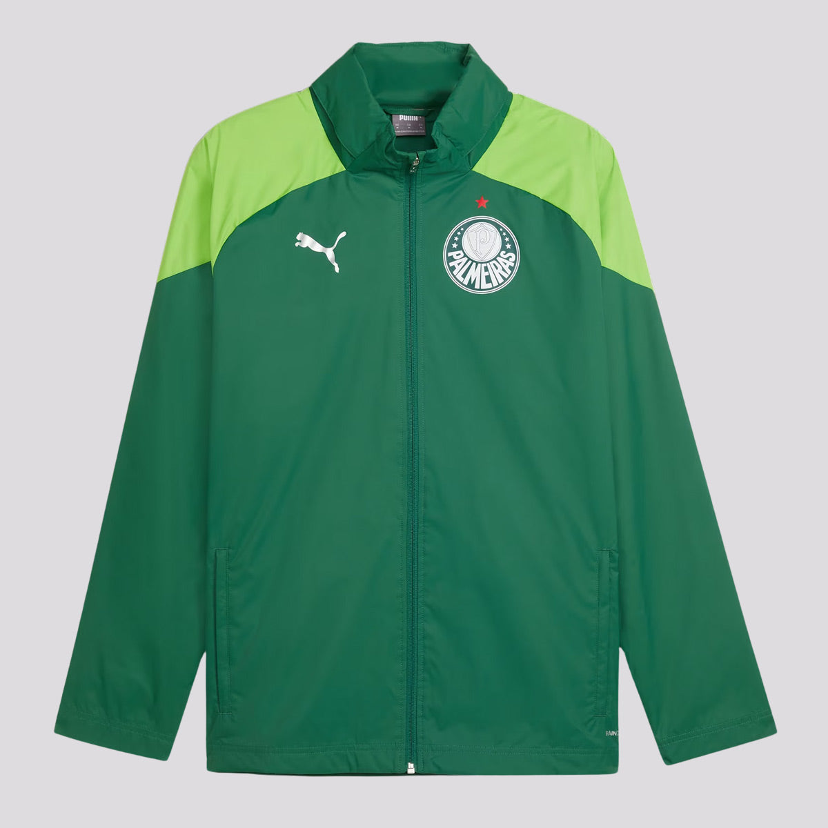Jaqueta Puma Palmeiras Treino Escudo Verde Escuro