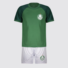 Kit Palmeiras Line Infantil Verde e Branco
